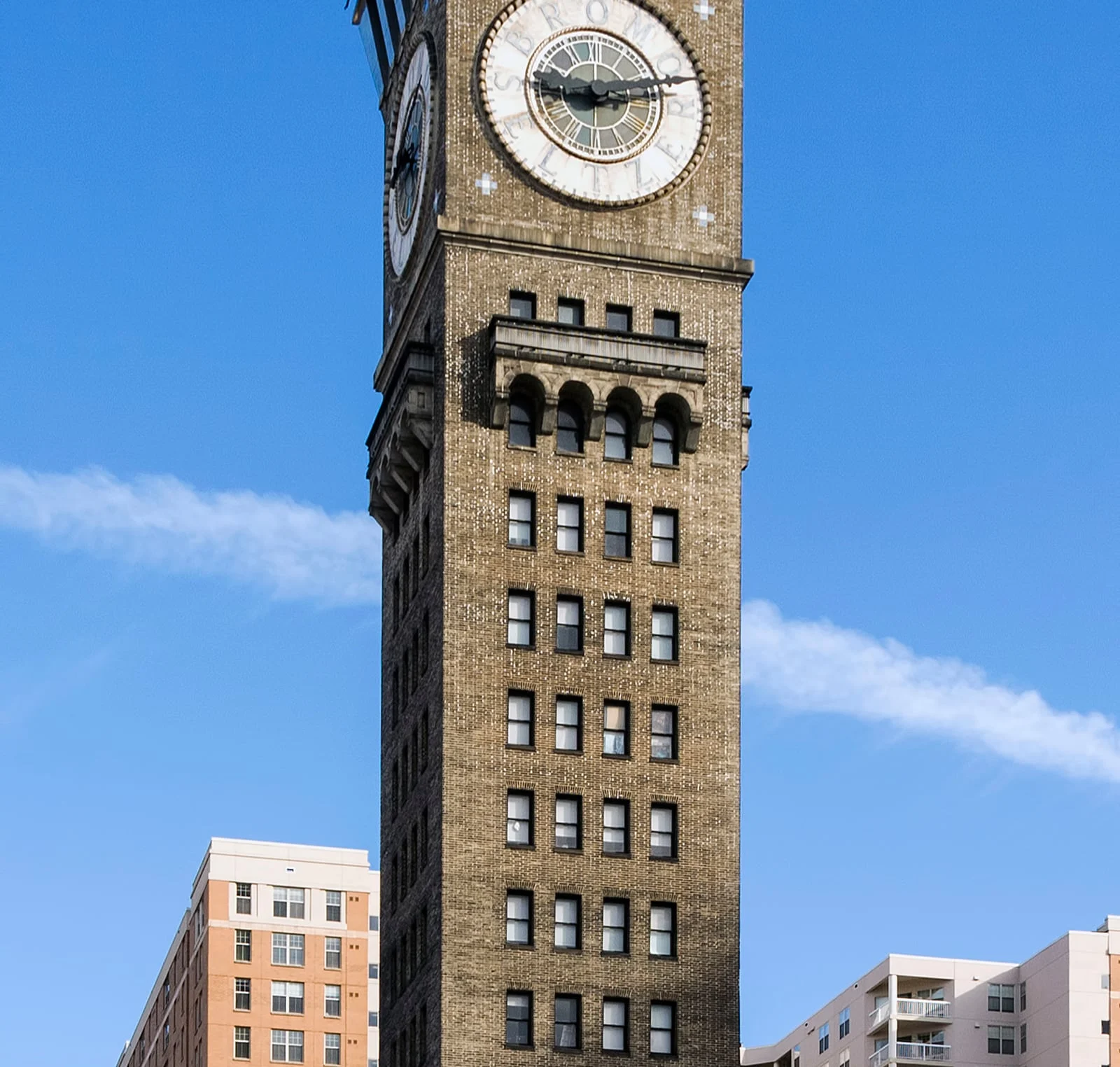 Baltimore’s Bromo-Seltzer Tower and its lettered clock faces